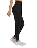 baleaf Women's Fleece Lined Joggers Pants Winter Warm Water Resistant High Waisted Thermal Running Hiking Pants with Pockets Black S
