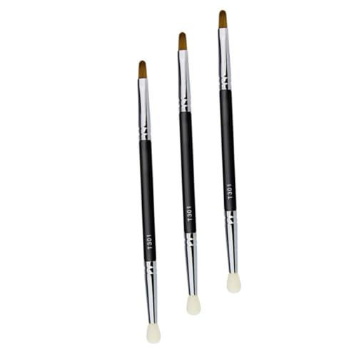 NOLITOY 3pcs Double Ended Concealer Brush Set Dual Makeup Brush for Eyeshadow Eyeliner Creative Makeup Tools