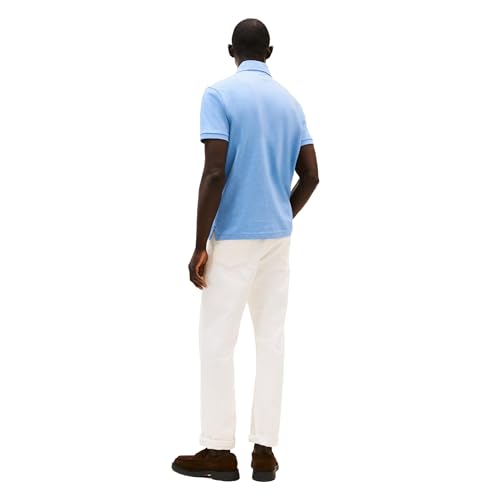 Image of Tommy Hilfiger Mens Short Sleeve Cotton Pique Polo Shirt in Regular Fit