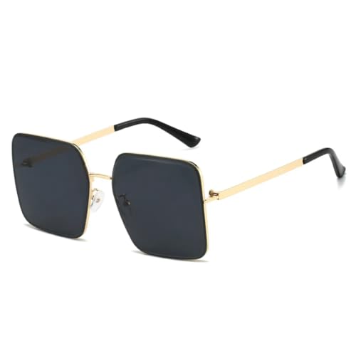 Lunettes de soleil carrées grande monture au design simplifié et finitions soignées