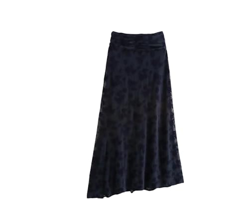 Ensemble jupe longue et gilet noir S costume vintage deux pièces pour femme