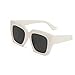 YGDBXHYD Fashionable cat's eyes women's sunglasses retro powder tan glasses trend men's square sunglasses UV400(Leopard)