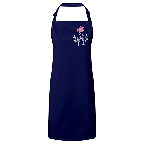 Tablier cuisine Saint Valentin couple amour pour repas romantique