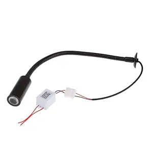 MERISHOPP 12V 2W Gooseneck LED Reading Lamp Chart/Map Light for Boat Marine Black Parts & Accessories | Boat Parts | Electrical & Lighting