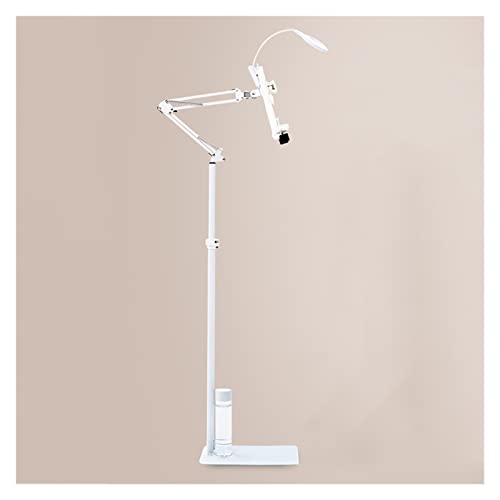 TTDGYYXW Mensola di Lettura Regolabile da con Lampada, Supporto per Libri Pieghevole per Letto, Staffa per Libri di Cucina Regolabile in Altezza, Supporto per spartiti a Braccio Lungo per Ufficio