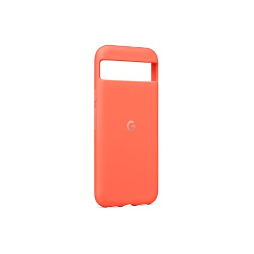 Coque Google Pixel 8a silicone anti-tache durable couleur Corail