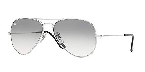 Ray-Ban - Large Metal Aviator Sunglasses RB3025 (Silver/Gradient Grey)