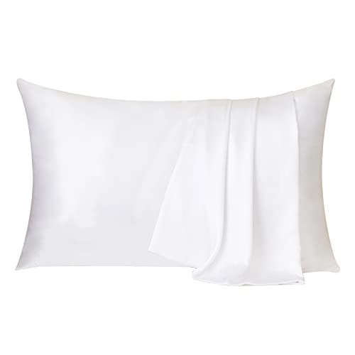 Ethlomoer Silk Pillowcase, 50 x 75 cm, White