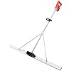 Concrete Vibratory Screed, 21V Concrete Vibrating Tool Battery, Cordless Concrete Wet Screed, Power Trowel Vibratory Concrete, Surface Power Trowel w/ 59 Screed Blade Ruler for Road Constructions