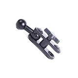 車載 ボールマウントホルダー 17mm ボールマウント エクステンション アームローテーションエクステンションロッド ボ ー ル ジョイント 車載用 電話カメラ写真機器 アクセサリー (ブラック)