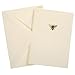 Graphique Bee La Petite Presse Boxed Notecards - 10 Embellished Gold Foil Blank Cards with Matching Envelopes and Storage Box, 3.25
