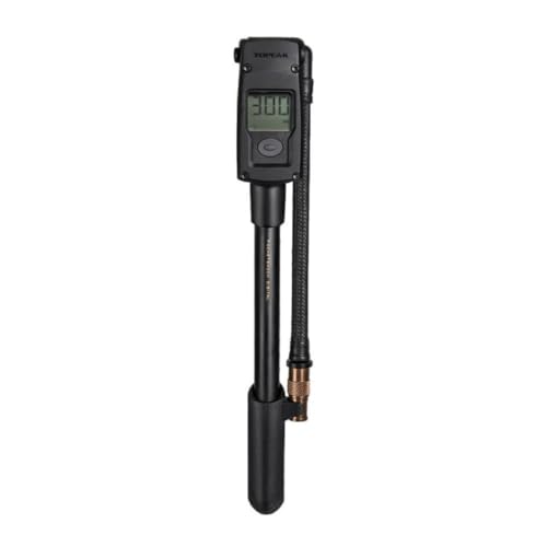 Topeak PocketShock Digital Shock Pump with 300 PSI Digital Gauge, Pressure-Rite Connector, and Air Release Button