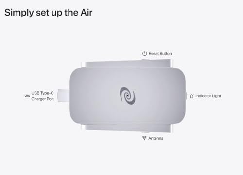 Image of Deeper Connect Air Portable WiFi Wireless Router Hotspot Device, Lifetime Free Router VPN for Travel Privacy, Compact VPN Routers for Home and Remote Work