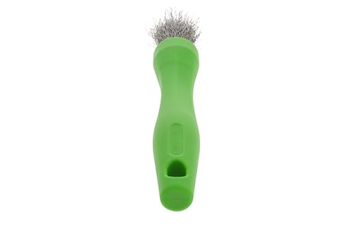 Image of BrushAll Wire Hand Brush with Ergonomic Handle and Tightly Packed Bristles for Kitchen, Garage, Indoor, Outdoor (Stainless Steel) Patent Pending