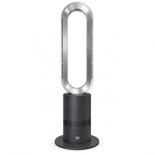 Image of TP18Pro Bladeless Tower Fan and Heater Combo, Gray | 10 Fan Speeds & 3 Warm Air Speeds, 71 Oscillation, 35 dB Low Noise for Bedroom & Home Office