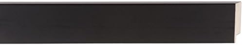 Picture Frame Moulding (Wood) 100ft Bundle - Contemporary Black Finish - 2" Width - 1/2" Rabbet Depth