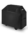 VEVOR Grill Cover, 58 inch BBQ Covers for Outdoor Grills, Waterproof, Fade Resistant, Weather Resistant Heavy Duty 600D Polyester, Easy On/Off, with Hook-and-Loop Straps, Black