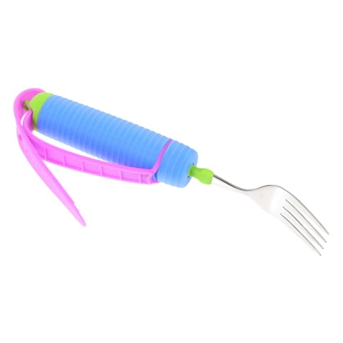Frcolor フォークを食べる高齢者 kitchen utensils 大人の道具 滑り止めポータブルフォーク ポータブル アダプティブ フォーク アダプティブフォーク 防振食器 ステンレス鋼