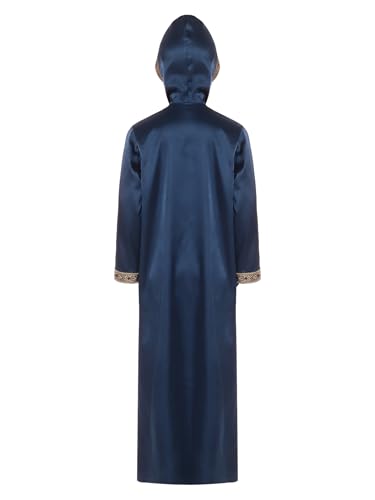 Kaftan d'Orient à capuche thobe manches longues enfants - 4