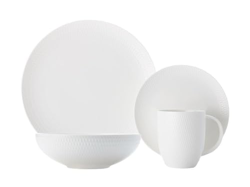Maxwell Williams DV0032 White Basics 16 Piece Dinner Set in Gift Box, Porcelain