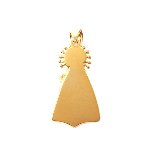 Colgante Virgen de los Desamparados oro 18k unisex 27mm
