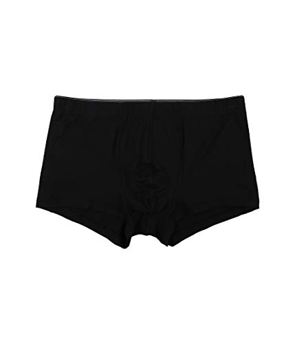 HANRO Men's Cotton Superior Boxer Brief, Black, Medium