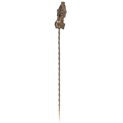 Image of Healeved Copper Cigar Needle Holder 6.06In Retro Punch Tool for Smooth Draw and Flavor Enhancer Smoking Accessory