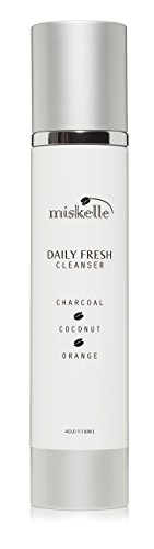Miskelle 3 In 1 Natural Facial Cleanser, Moisturizer & Exfoliator With Activated Charcoal & Green Tea For Women & Men | Remove Makeup & Impurities, Eliminate Breakouts, Reduce Pores & Hydrate Skin
