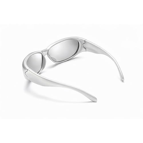 Image of Dervin UV Protected Wraparound Y2K Sunglasses for Men & Women, Full Rim Trending & Stylish Sports Shades