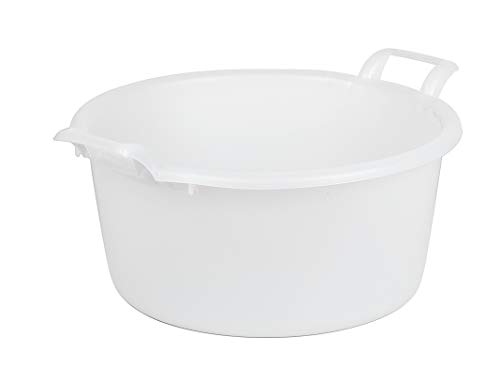 Catino Rotondo Mobil Plastic - Diametro 24 Cm, Bianco - In Polipropilene Per Alimenti, Lavabile In Lavastoviglie - Foto 10