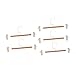 KOMBIUDA 5pcs Wrought Iron Wooden Trouser Hanger Wooden Laundry Hanger Clips Grip Pants Hangers Household Pants Rack Wooden Coat Tie Hangers Beech Color Contrast Skirt Clip