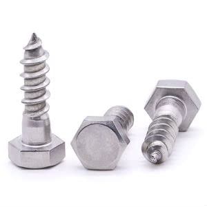 Tornillos de cabeza hexagonal Glvaner M6 en acero inoxidable con acabado liso 6