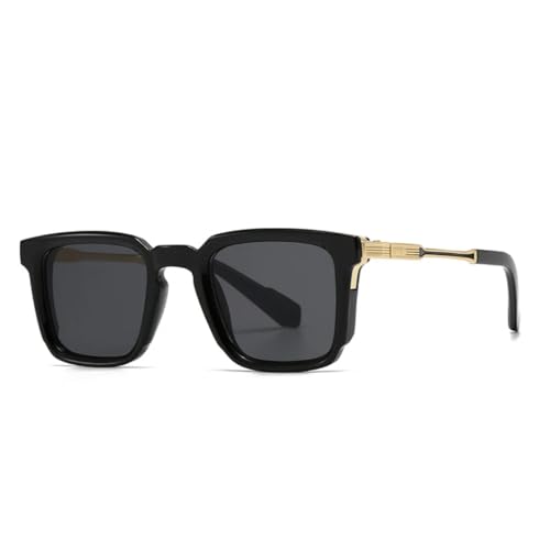 Lunettes de soleil UV400 avec rivets et verres dégradés pour une protection haute performance