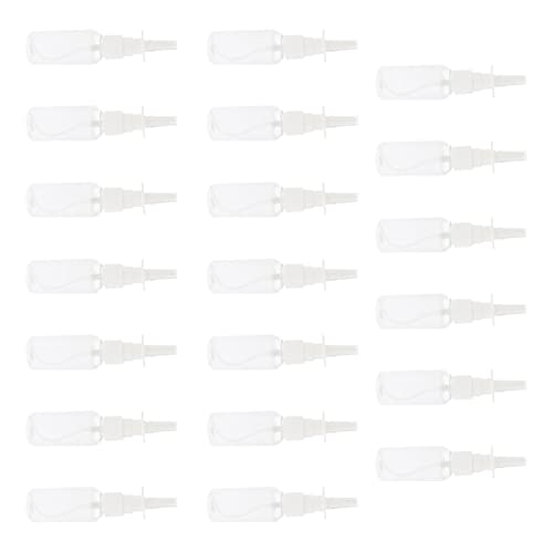 predolo 20 Peças Frascos de Líquido Cosmético Nasal Transparente Recarregável Portátil Frascos de Né