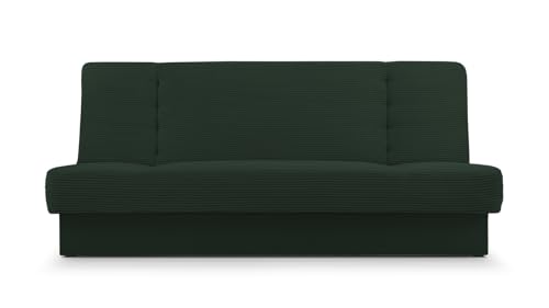 E-MEUBLES Canapé Convertible 3 Places avec Coffre – Clic-Clac avec Rangement | Banquette Lit BZ 2 Places – Sofa Bed en Tissu -192x92x85cm - Cyprus New -...