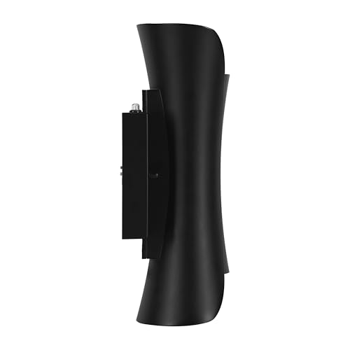 Image of Sylvania Wall Mount Triangle LED Light Sconce 12.5W, 5 CCT (2700 /3000 /3500 /4000 /5000K), 80 CRI, 450 LMS, Black with Sensor - 1 Pack (63473)