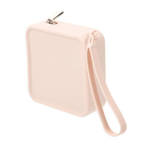 minkissy Bolsa Menstrual Reutilizable de Silicona Pulsera, Tamaño Compacto Color Lechoso, Portátil para Toallas Sanitarias, Almacenamiento Higiénico para Adolescentes en Período, Uso
