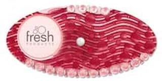 Fresh Products Curve Air Freshener for Small Spaces with Holders, Versitile Placement, Freshens for 30 Days, Red Spiced Apple - 10 Pack