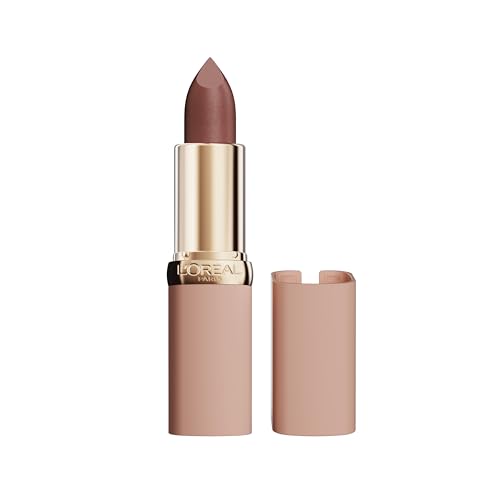 L'Oréal Paris Color Riche Blurred Matte Lippenstift, samtiger Lippenstift mit Weichzeichner-Effekt, feuchtigkeitsspendend & leicht, Multi-Use für Lippen & Wangen, Farbe: 580 Brun Elegance, 1 Stück