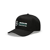 MERCEDES AMG PETRONAS Formula One Team - Offizielle Formel 1 Merchandise Kollektion - Rennfahrer-Mütze - Schwarz - Erwachsene - Einheitsgröße
