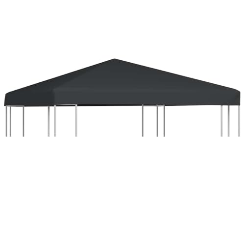 vidaXL Toile Supérieure Gazebo 310 g/m² 3x3 m Gris Belvédère Tonelle Pavillon