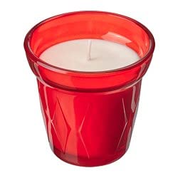 Kelli Scented Candle in Glass, Orange and Clove/red8 cm (3 ¼ ")