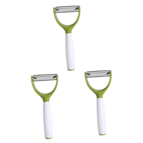Alipis 3piezas Pelador De Verduras y Frutas De Acero Inoxidable Herramienta Multifuncional De Pelado Para Patatas Zanahorias Manzanas y Fácil De Usar y Almacenar Para Cocina Doméstica