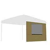 FIELDOOR タープテント 専用サイドシート 横幕 ウォールタイプ スチール製・アルミ製共通 [サンド/窓付き] [3.0m専用] [1枚]