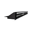 24-Port Modular Patch Panel,1U, Black, Shielded