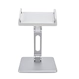 ZykoXental Soporte de Tableta de aleación de Aluminio Soporte para teléfono Celular Ajustable para la Oficina de Tableta iOS Plateado