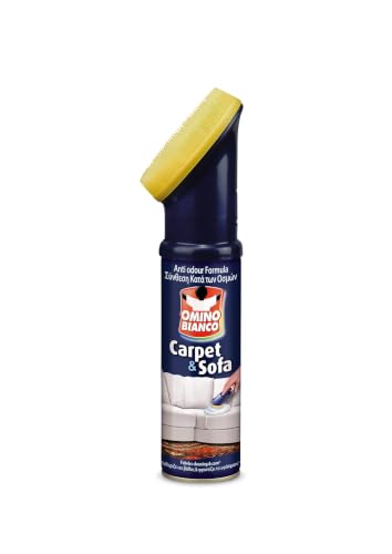Omino Bianco - Prodotto Specifico per Tappeti e Divani, Pulitore e Detergente per Tessuti con Formula Antiodore, 300 ml