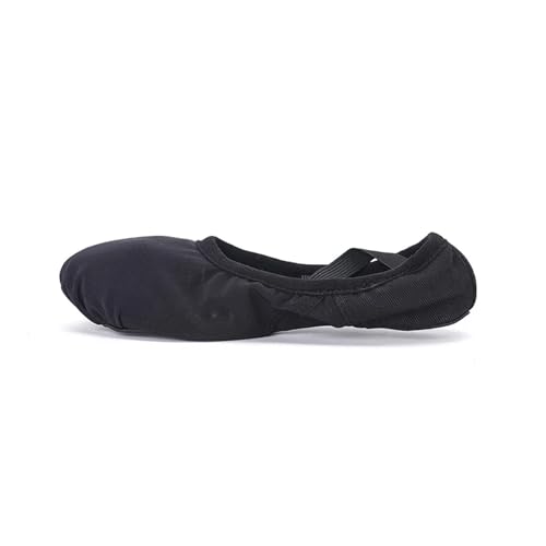 Ballet Shoes Soft Ballet Shoes Stretch Mesh 3 Split-Sole Ballet Flat Slippers Slip-On Pink Black Dance Shoes