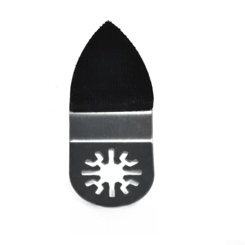 51-Piece Oscillating Tool Sanding Kit: 1x 35x80mm Stainless Steel Finger Sanding Disc + 50x 35x50mm Triangular Sandpaper (60-240 Grit) for Multi-Max, Multi-X,