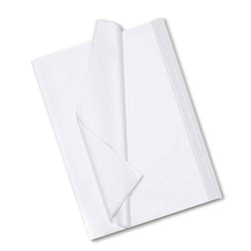 ezkart 20x30 inch Acid Free White Tissue Paper Ideal for Gift Wrapping Paper Packaging Arts & Crafts and Safe for Fragile Items Clothes Storage and Valuable Products. (100 Sheets 20 x 30 Inch)